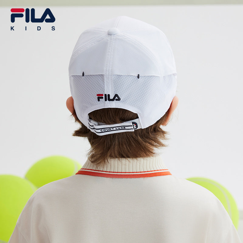 FILA KIDS PERFORMANCE TENNIS Unisex Baseball Cap in White