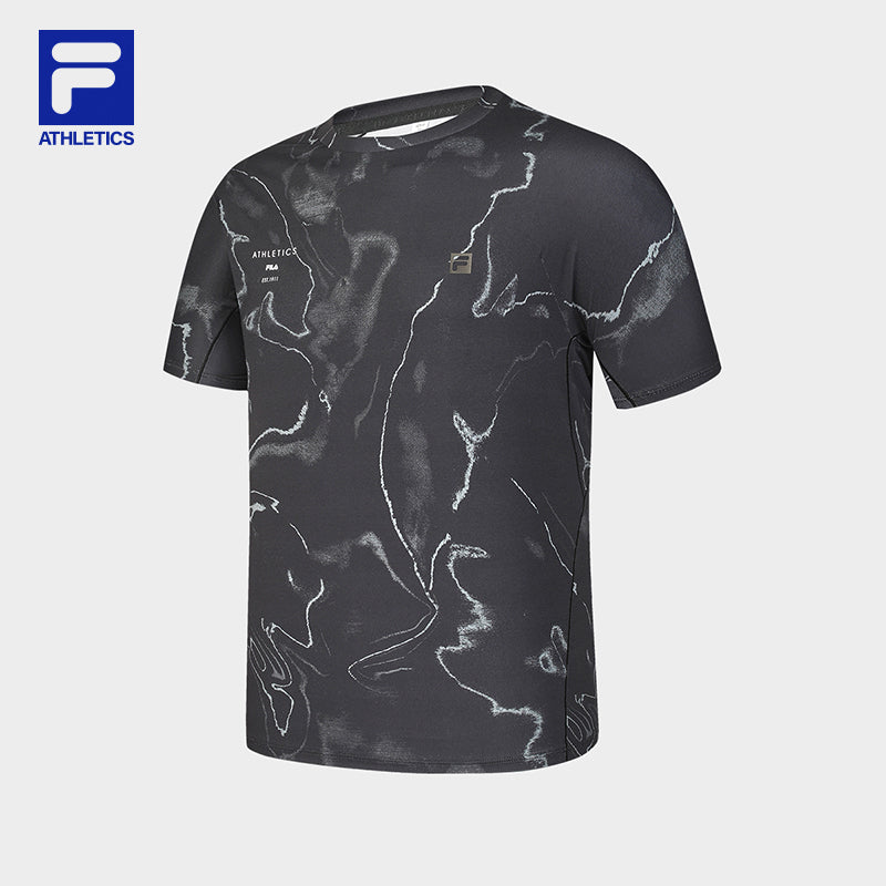 FILA CORE ATHLETICS FITNESS Men Short Sleeves T-Shirt (Full Print)