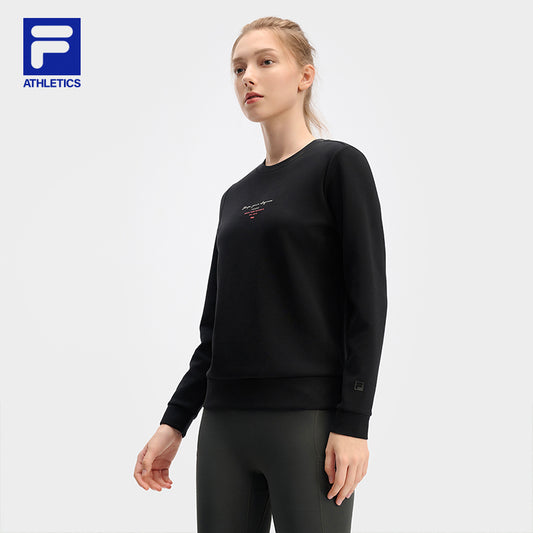 FILA CORE ATHLETICS FITNESS Women Long Sleeve Top (Black / Light Blue / White)