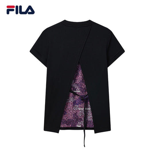 [Online Exclusive] FILA CORE Women's Cross Over FILA × MIHARA Short Sleeve Tee