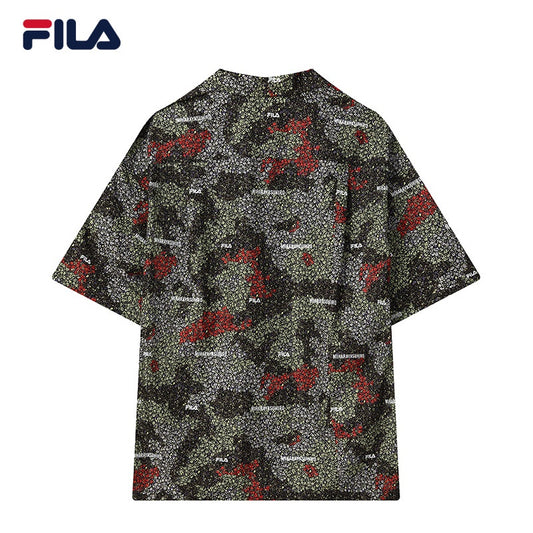 [Online Exclusive] FILA CORE Men's White Line FILA × MIHARA Short Sleeve Shirt