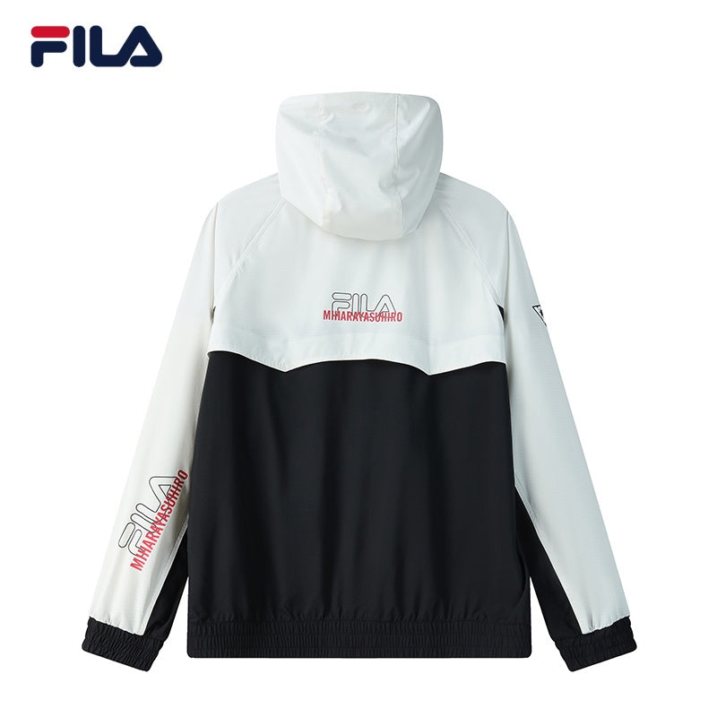 White 2025 fila windbreaker