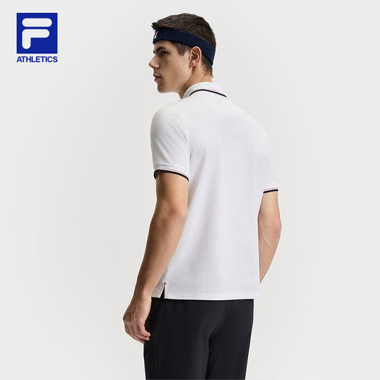 FILA CORE ATHLETICS TENNIS ELECTRONIC SWING Men Polo T-shirt (White)