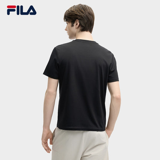 FILA CORE LIFESTYLE HERITAGE SPRING IMAGINATION Men Short Sleeves T-Shirt (Black / Light Green / White)