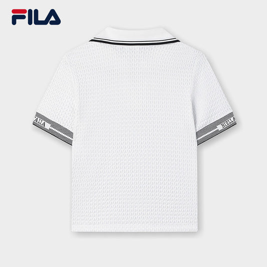 FILA CORE LIFESTYLE EMERALD TWILIGHT GLOW Women Short Sleeves T-Shirt (White)