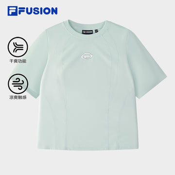 FILA FUSION INLINE FUSION X URBAN TECH CITY CANOPY TREK Women Short Sleeves T-Shirt (Light Green)