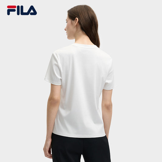 FILA CORE LIFESTYLE HERITAGE SPRING IMAGINATION Women Short Sleeves T-Shirt (Black / Green / White)