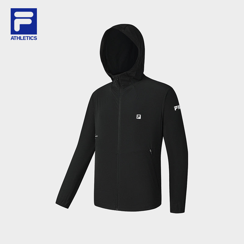 FILA CORE ATHLETICS FITNESS MEN ARTE ELEGANTE Men Woven Jacket (Black)