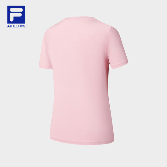 FILA CORE ATHLETICS TENNIS ELECTRONIC SWING Women Short Sleeves T-Shirt (Pink / White)