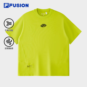 FILA FUSION INLINE FUSION X URBAN TECH CITY CANOPY TREK Men Short Sleeves T-Shirt (Black / Ash / Yellow)