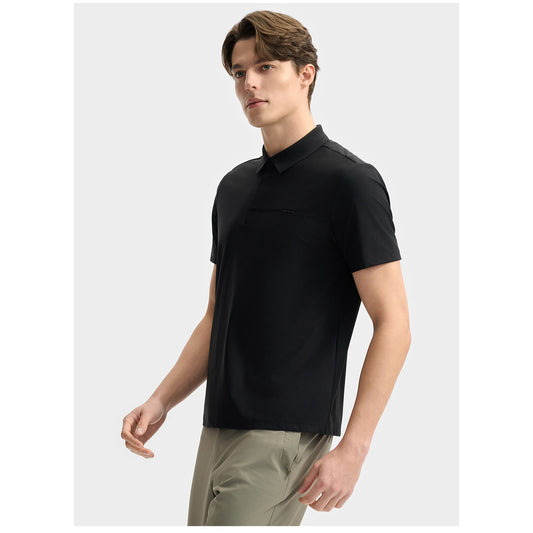 FILA CORE LIFESTYLE WHITE SPORTY & LUXURIOUS Men Polo T-shirt (Black / Ash)