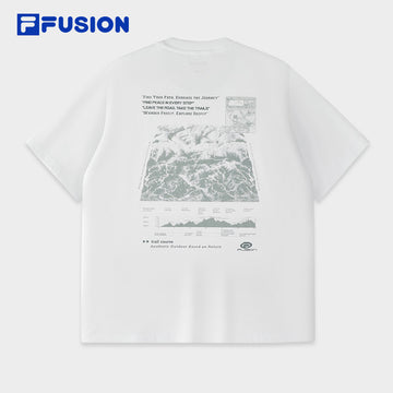 FILA FUSION INLINE FUSION X URBAN TECH CITY CANOPY TREK Men Short Sleeves T-Shirt (White)