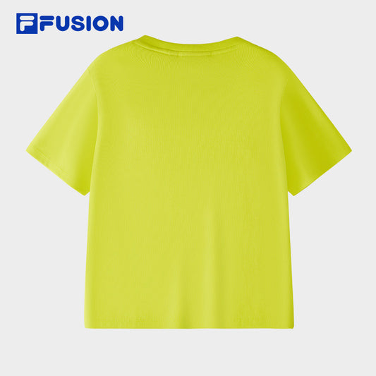 FILA FUSION INLINE FUSION X URBAN TECH CITY CANOPY TREK Women Short Sleeves T-Shirt (Black / Ash / Yellow)