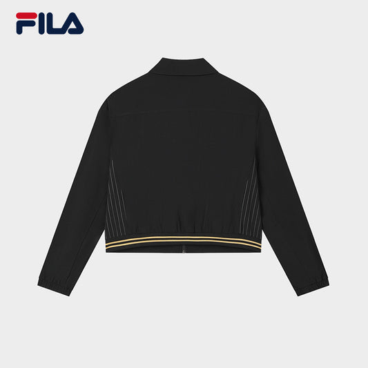 FILA CORE LIFESTYLE SETTANTA Women Woven Jacket (Black / White)