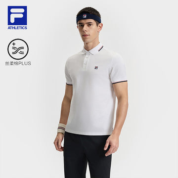 FILA CORE ATHLETICS TENNIS ELECTRONIC SWING Men Polo T-shirt (White)