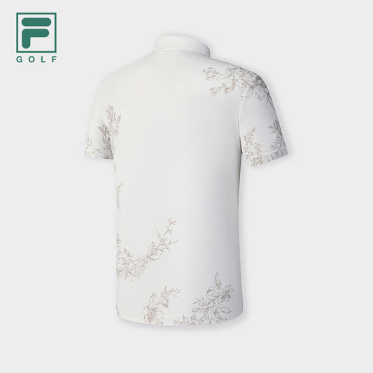 FILA CORE ATHLETICS GOLF STATELY FLORAL Men Polo T-shirt (White)