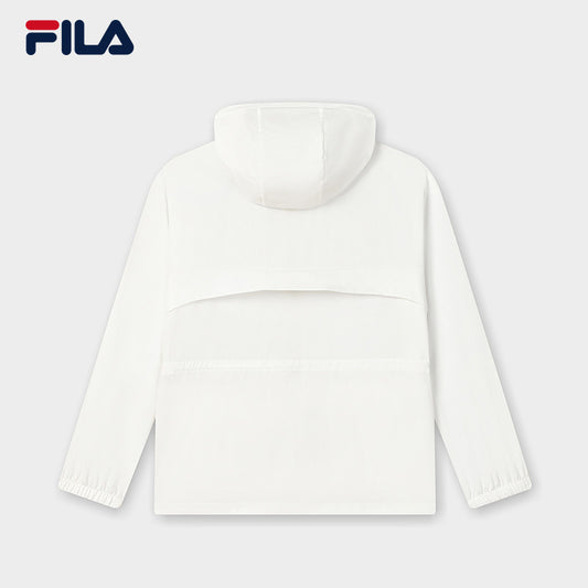 FILA CORE LIFESTYLE WHITE SPORTY & LUXURIOUS Women Woven Jacket (White)