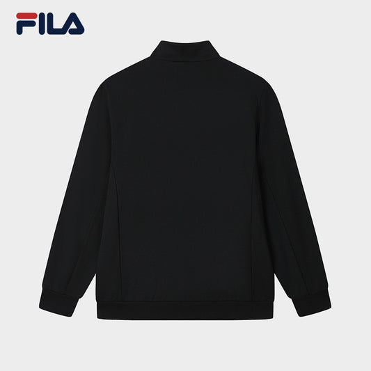 FILA CORE LIFESTYLE WHITE SPORTY & LUXURIOUS Men Jacket (Black)