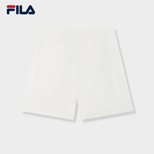 FILA CORE LIFESTYLE WHITE SPORTY & LUXURIOUS Women Woven Shorts (White)