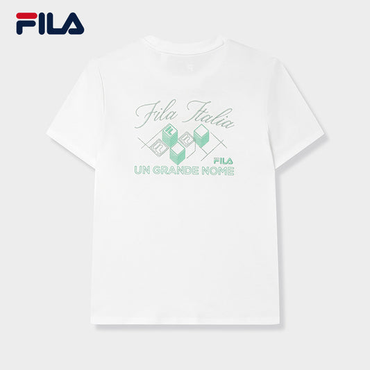 FILA CORE LIFESTYLE HERITAGE SPRING IMAGINATION Women Short Sleeves T-Shirt (White)