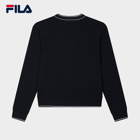 FILA CORE LIFESTYLE WHITE SPORTY & LUXURIOUS Women Jacket (Navy)