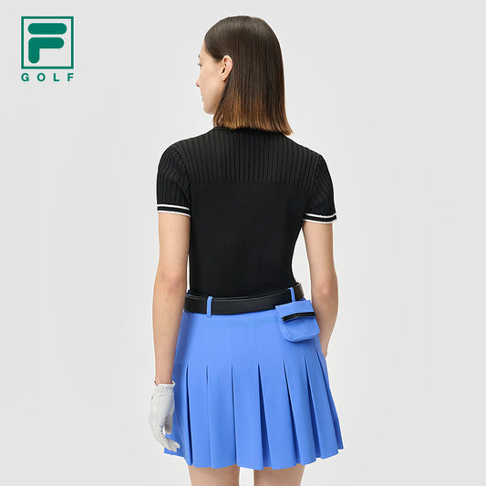 FILA CORE ATHLETICS GOLF II Women Knit Sweater (Black / White)