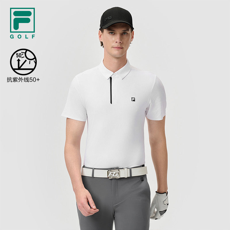FILA CORE ATHLETICS GOLF II Men Polo T-shirt (Black / White)