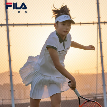(130 - 165cm) FILA KIDS TENNIS Girl's Skirt in White