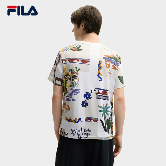 FILA CORE LIFESTYLE HERITAGE ENDLESS SUMMER IN SICILY Men Short Sleeves T-Shirt (Full Print)
