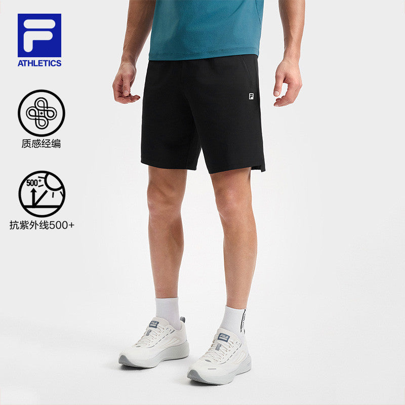 FILA CORE ATHLETICS FITNESS BLACK MEN SPACE DRIOD Men Knit Pants (Black)