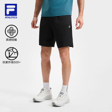 FILA CORE ATHLETICS FITNESS BLACK MEN SPACE DRIOD Men Knit Pants (Black)