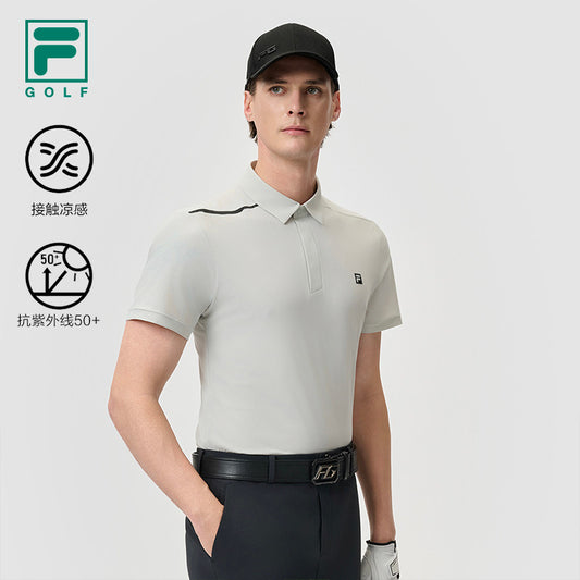 FILA CORE ATHLETICS GOLF II Men Polo T-shirt (Black / Blue / Ash)