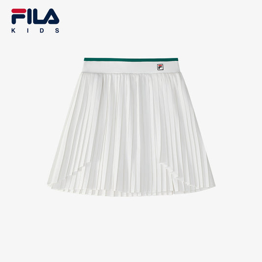 (130 - 165cm) FILA KIDS TENNIS Girl's Skirt in White