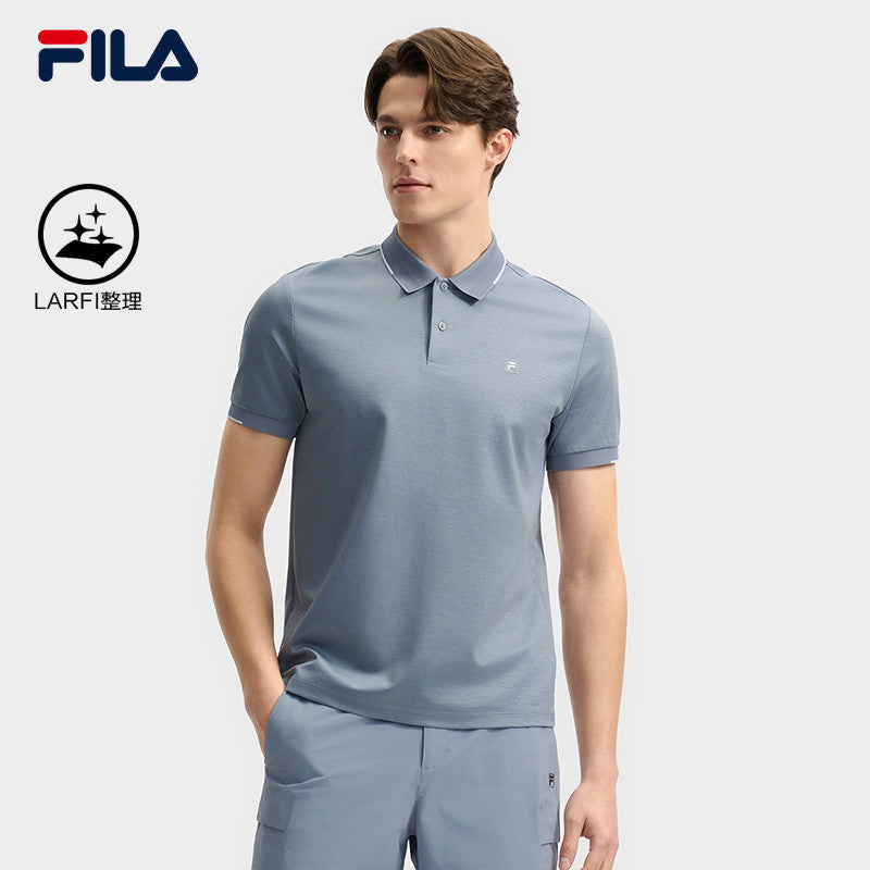 FILA CORE LIFESTYLE WHITE EVERYDAY ELEGANCE Men Polo T-shirt (Blue / Navy / White)