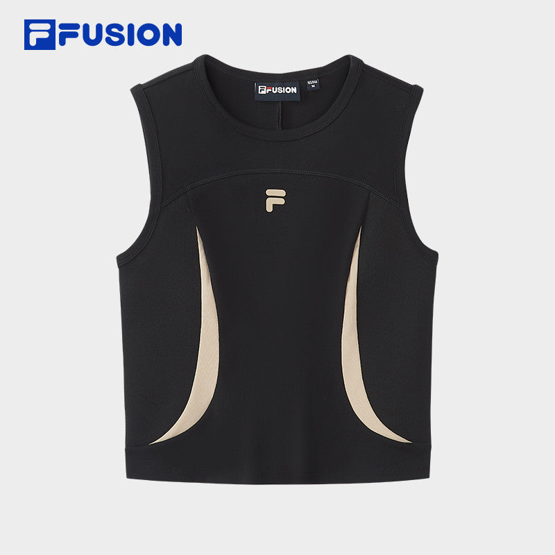 FILA FUSION INLINE URBAN TECH CITY PADDLERS - KAYAK FISHING Women Knitted Sleeveless Top (Black)
