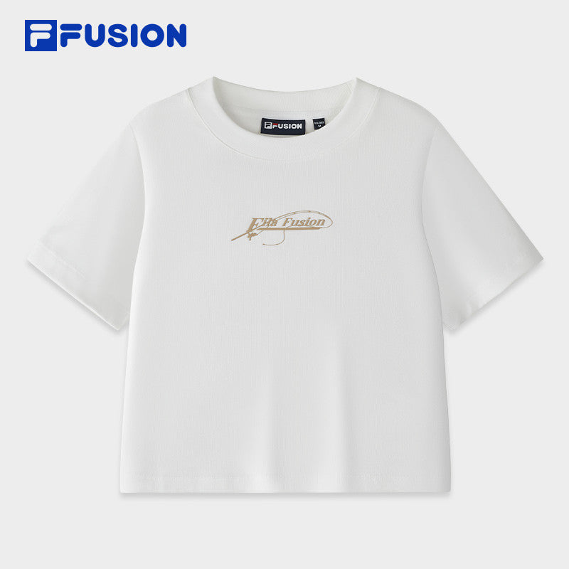 FILA FUSION INLINE URBAN TECH CITY PADDLERS - KAYAK FISHING Women Short Sleeves T-Shirt (Black / White)