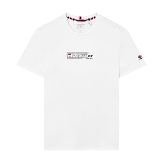 FILA CORE Men's MH2 ROYAL ELITE MODERN HERITAGE Short Sleeve T-shirt in White