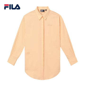 FILA CORE Women's WHITE LINE HERITAGE Long Sleeve Shirt in Orange