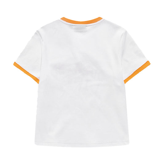 FILA FUSION Women's INLINE Baseball Short Sleeve T-shirt in White