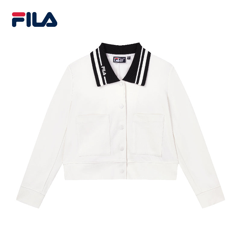 White hot sale fila coat