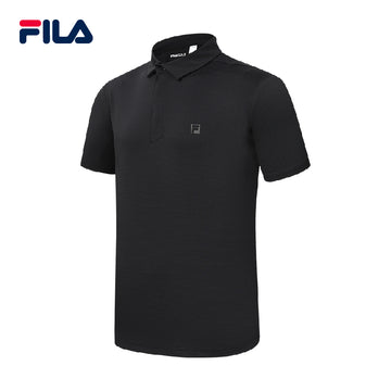 FILA CORE Men's ATHLETICS GOLF Short Sleeve Polo Shirt in Black