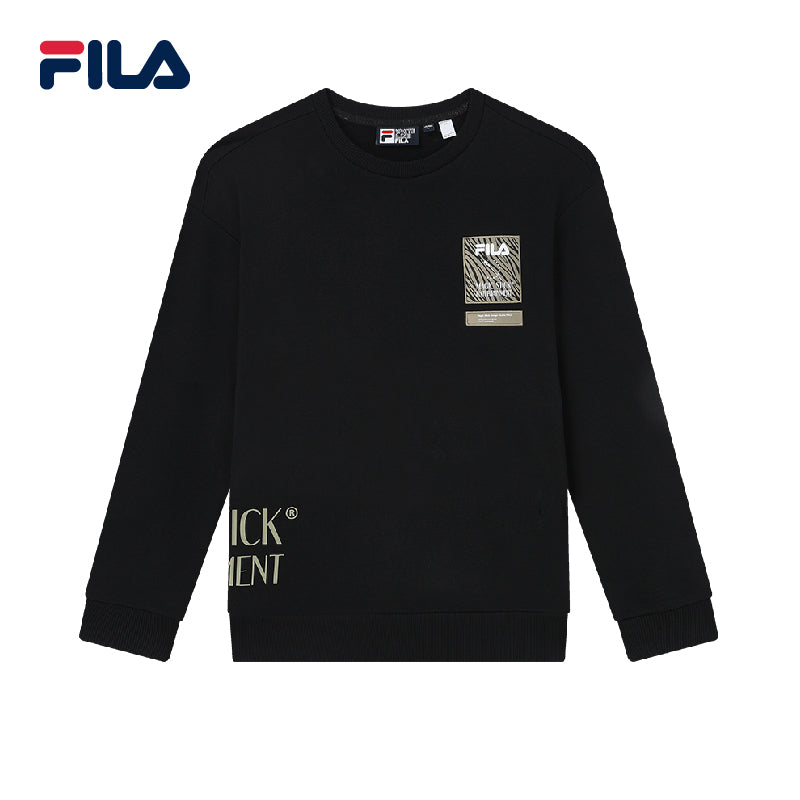 FILA CORE Men's MAGIC STICK WHITE LINE ORIGINALE Sweater in Black
