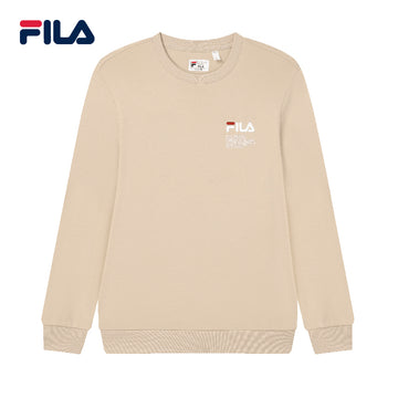 FILA CORE Men's WHITE LINE HERITAGE Pullover Sweater in White