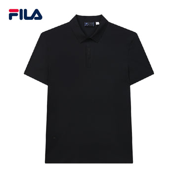 FILA CORE Men's WHITE LINE BLUE/EMERALD Short Sleeve Polo Shirt in Black