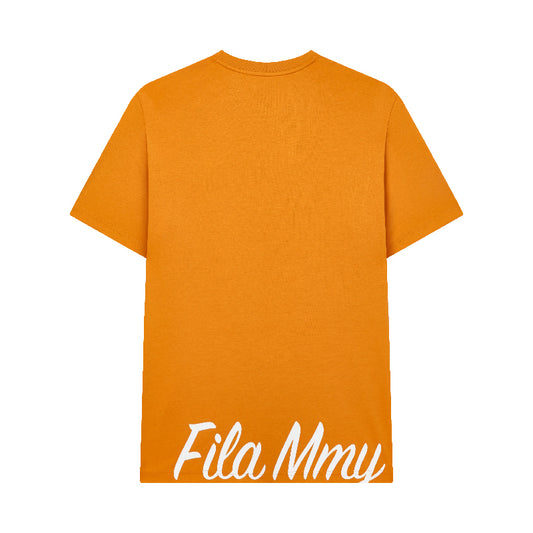 FILA CORE x MAISON MIHARA YASUHIRO Men's Short Sleeve T-shirt in Orange
