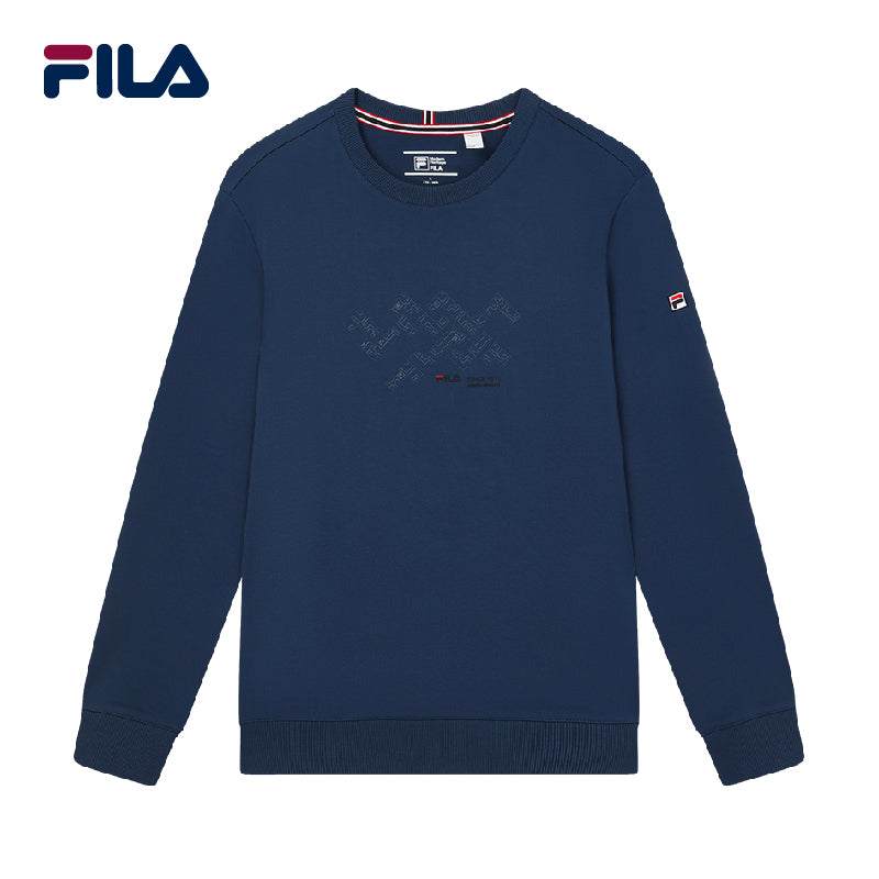 FILA CORE Men's MH2 ROYAL ELITE MODERN HERITAGE Sweater in Blue