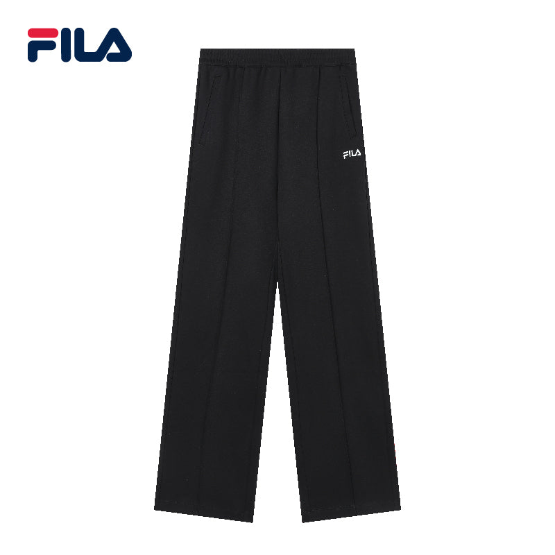 FILA CORE Women's WHITE LINE HERITAGE Knitted Pants in Black