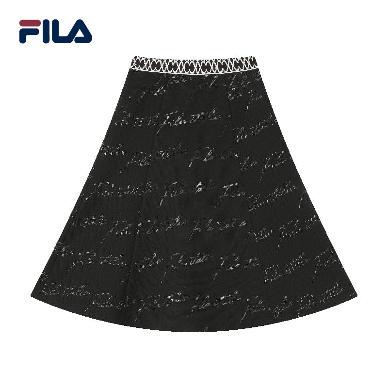 FILA CORE Women's WHITE LINE EMERALD Skirt in Black