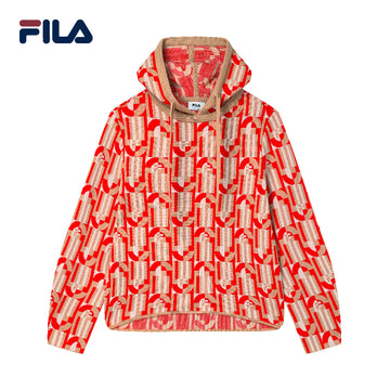 FILA CORE Women's WHITE LINE EMERALD Knit Sweater in Red