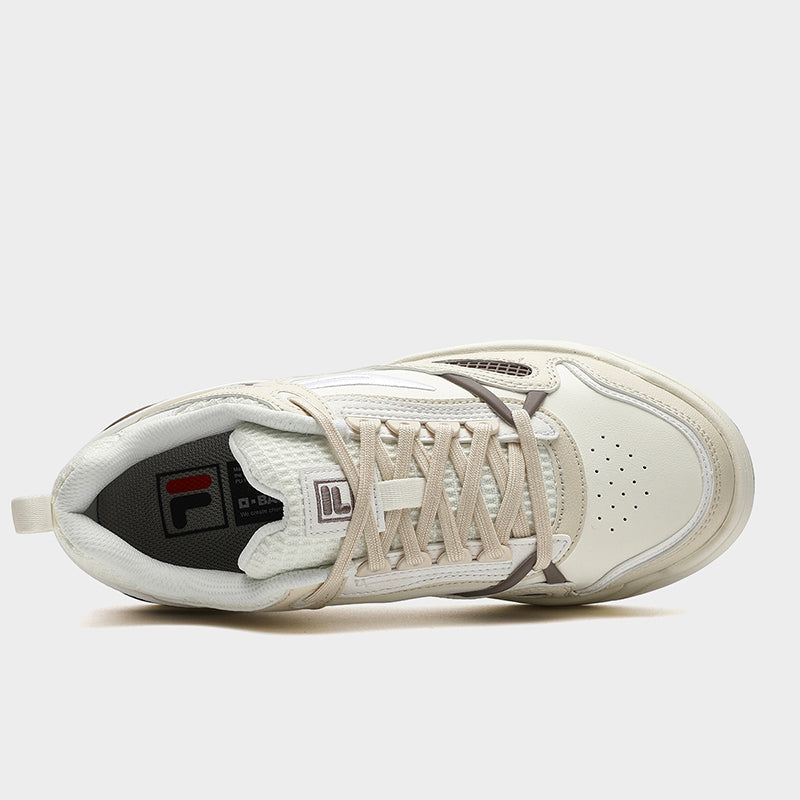 White patent store fila trainers